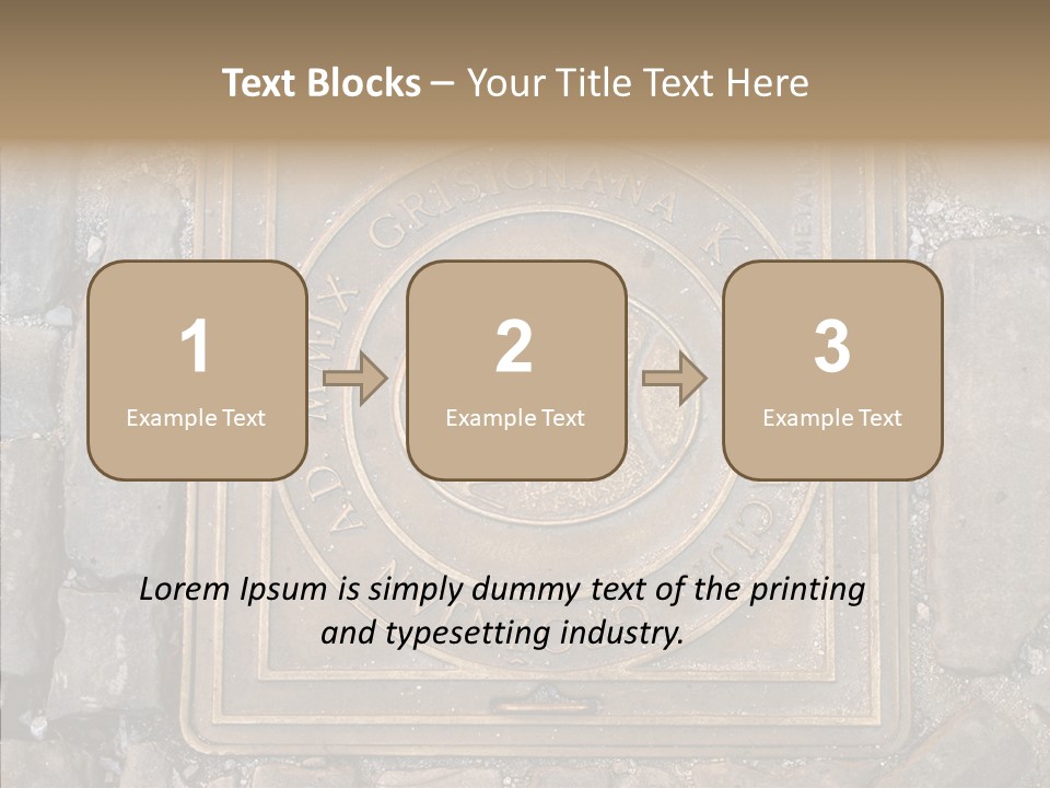 Croatia Gray Manhole PowerPoint Template