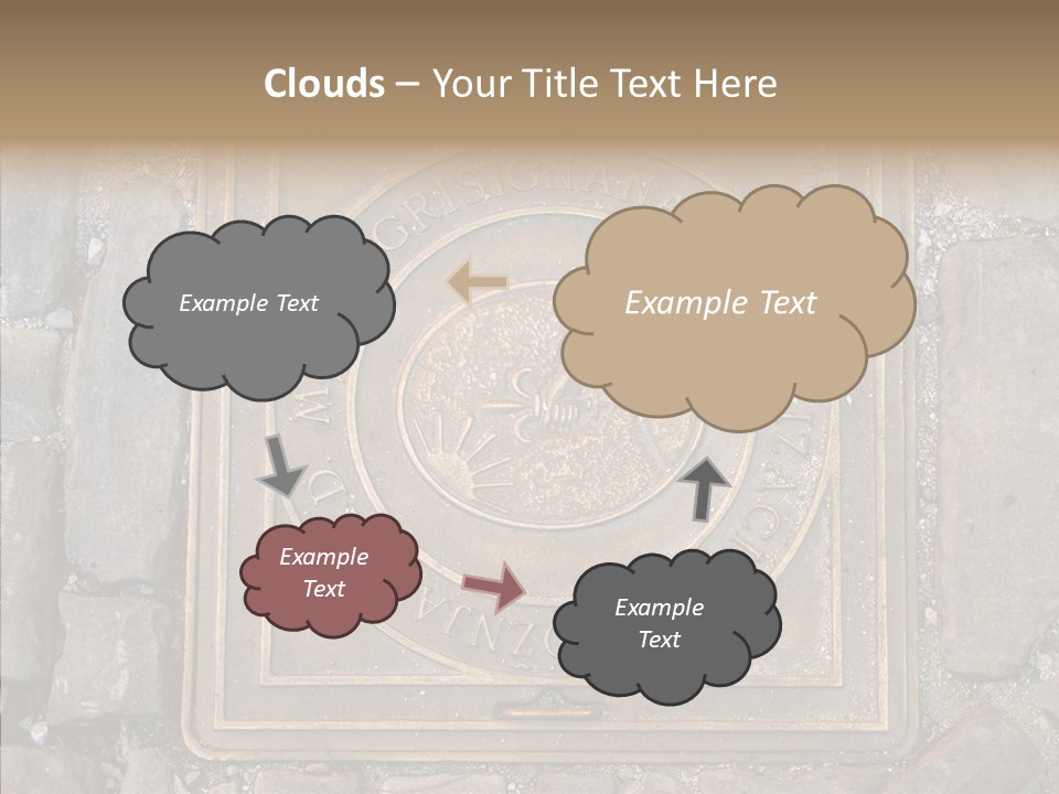 Croatia Gray Manhole PowerPoint Template
