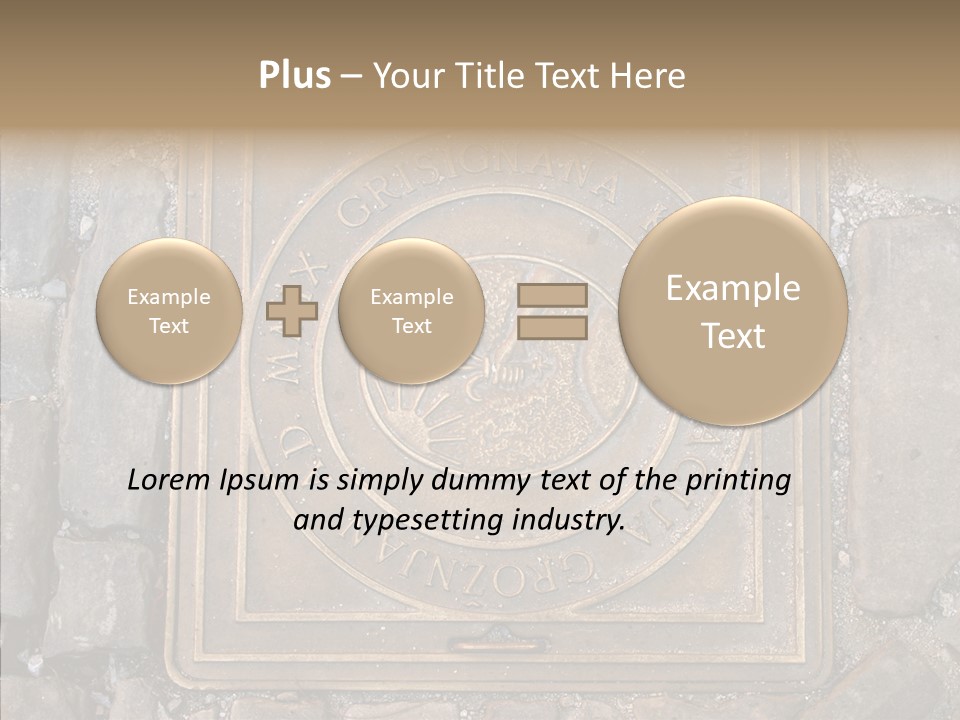 Croatia Gray Manhole PowerPoint Template
