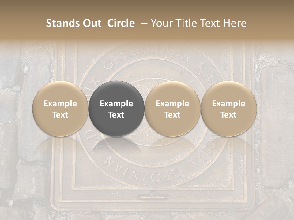Croatia Gray Manhole PowerPoint Template