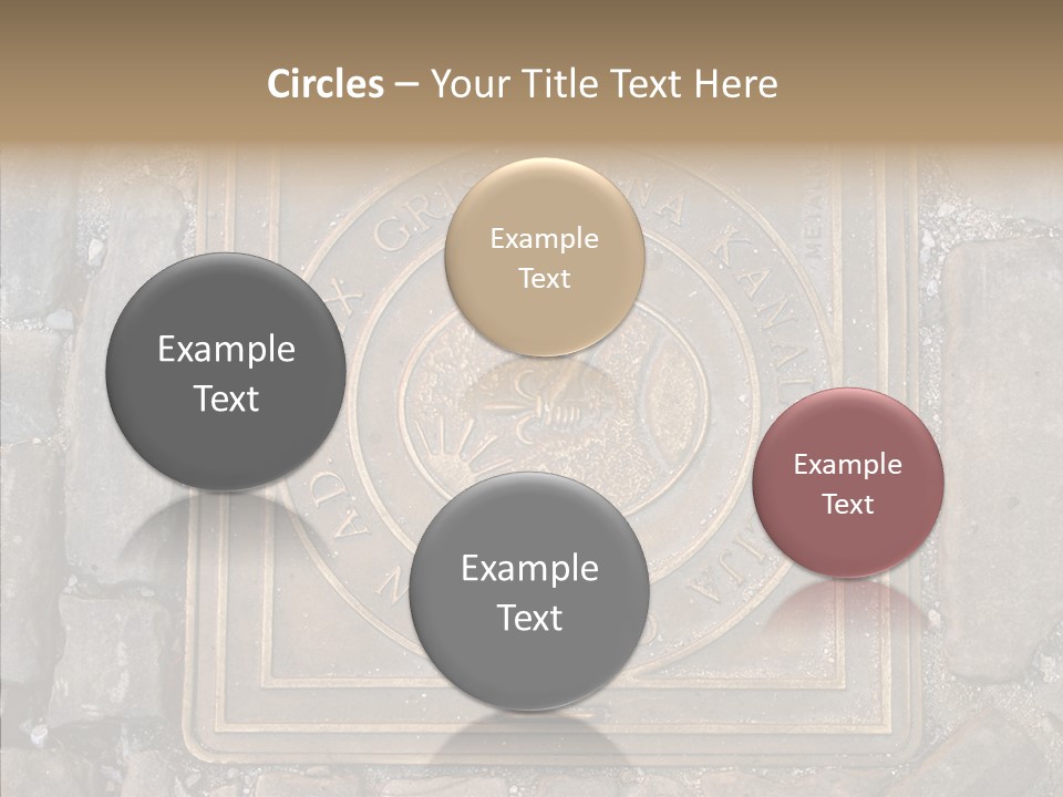 Croatia Gray Manhole PowerPoint Template