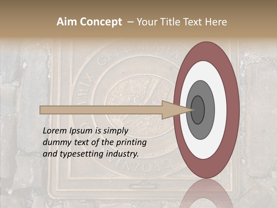 Croatia Gray Manhole PowerPoint Template