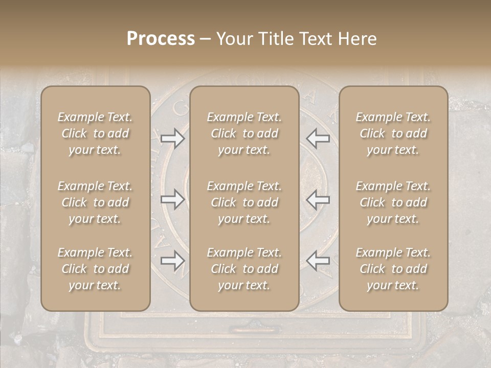 Croatia Gray Manhole PowerPoint Template
