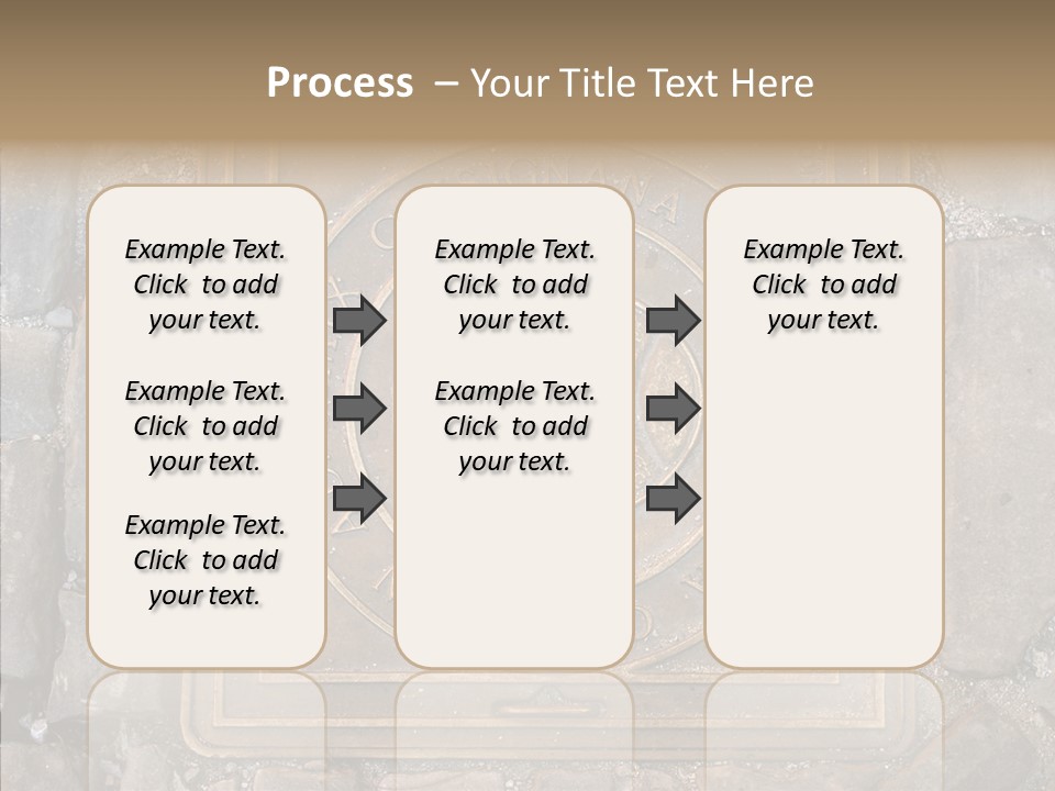 Croatia Gray Manhole PowerPoint Template