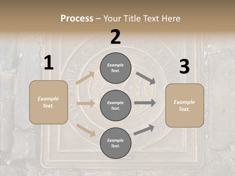 Croatia Gray Manhole PowerPoint Template