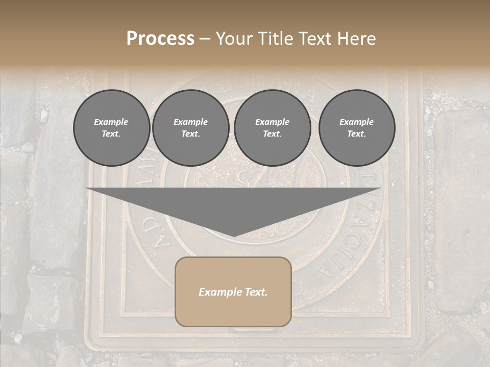 Croatia Gray Manhole PowerPoint Template