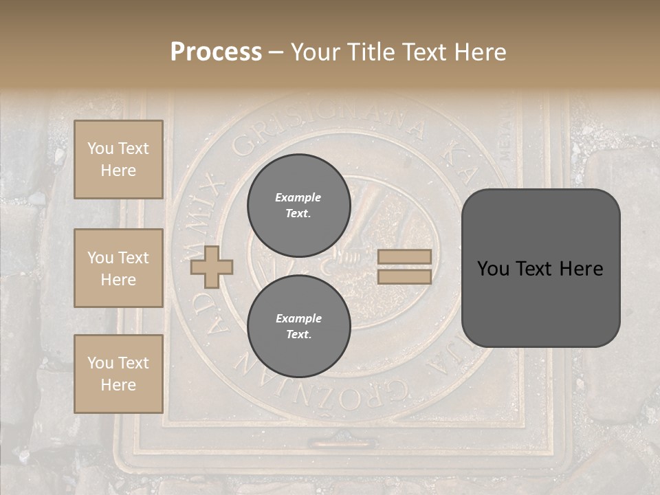 Croatia Gray Manhole PowerPoint Template