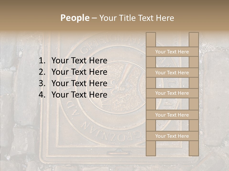Croatia Gray Manhole PowerPoint Template