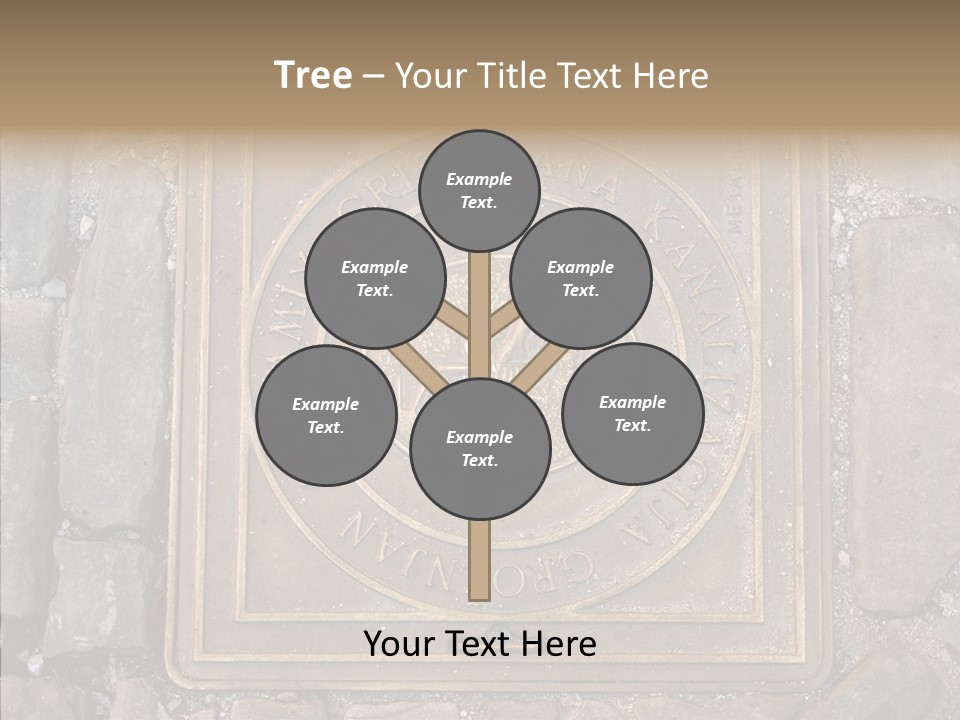 Croatia Gray Manhole PowerPoint Template