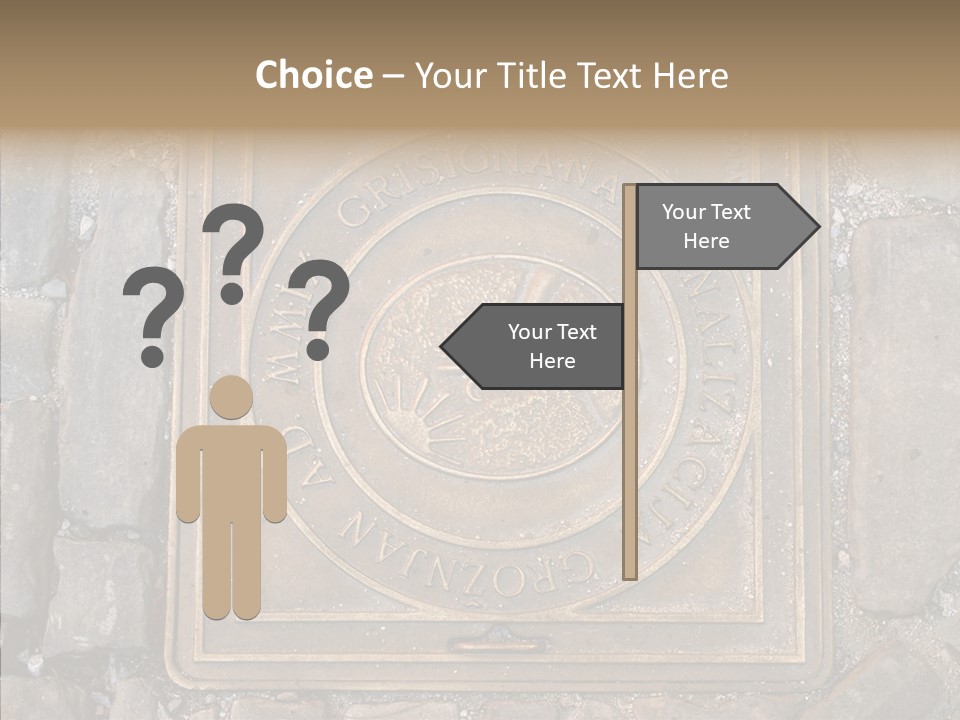 Croatia Gray Manhole PowerPoint Template