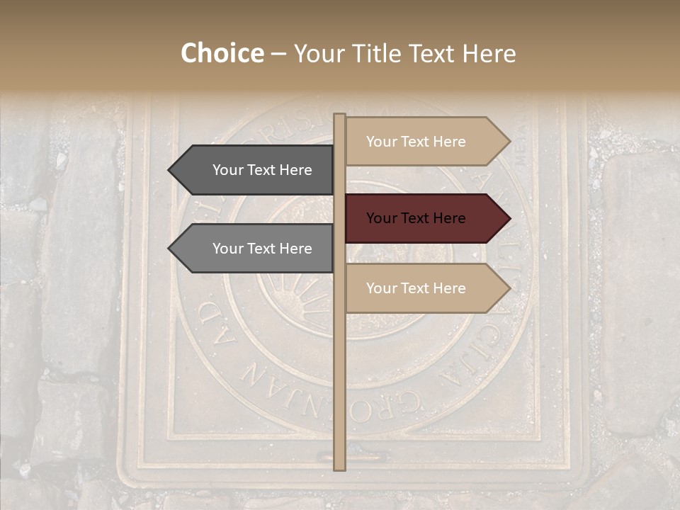 Croatia Gray Manhole PowerPoint Template