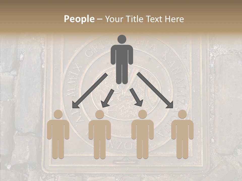 Croatia Gray Manhole PowerPoint Template