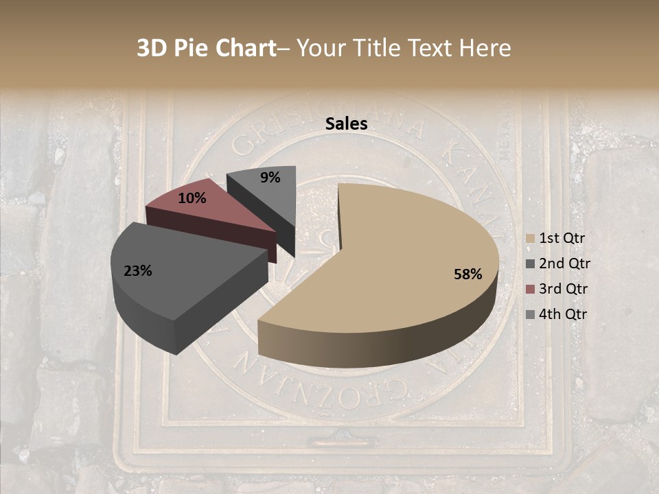 Croatia Gray Manhole PowerPoint Template