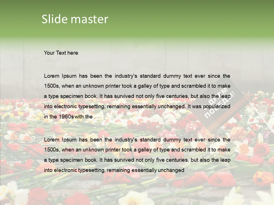 Flag  Decoration PowerPoint Template