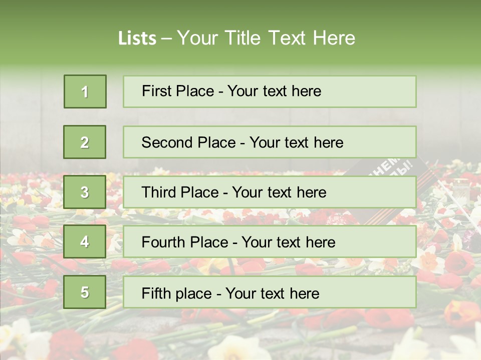 Flag  Decoration PowerPoint Template