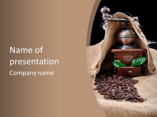 Espresso Bean Morning PowerPoint Template