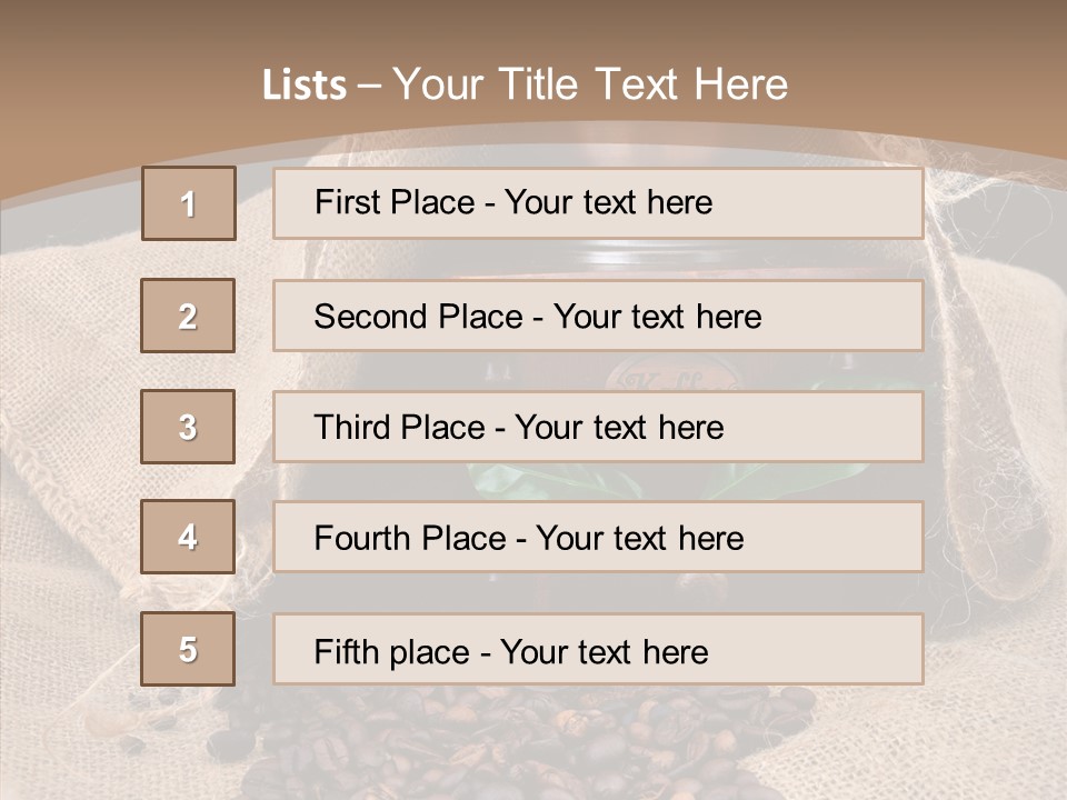 Espresso Bean Morning PowerPoint Template