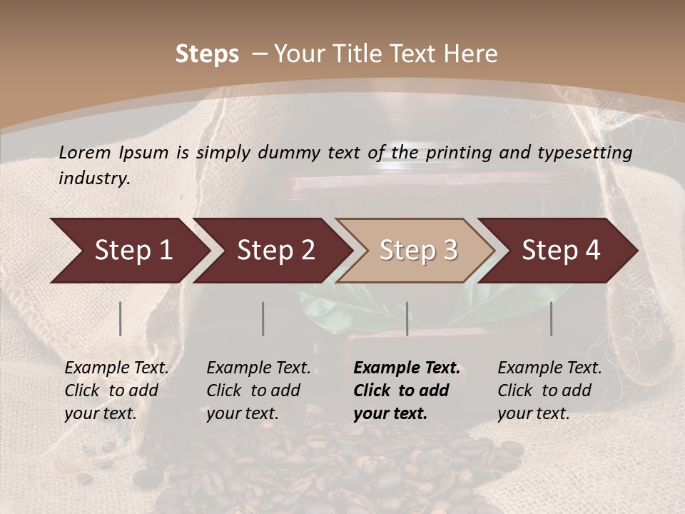 Espresso Bean Morning PowerPoint Template