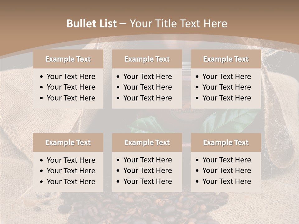 Espresso Bean Morning PowerPoint Template