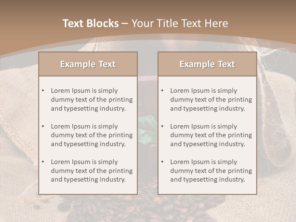 Espresso Bean Morning PowerPoint Template