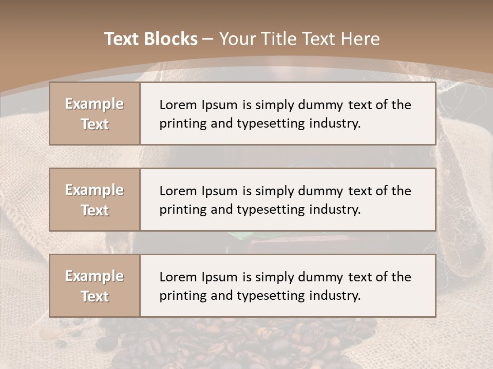 Espresso Bean Morning PowerPoint Template