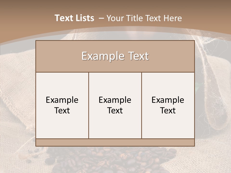 Espresso Bean Morning PowerPoint Template