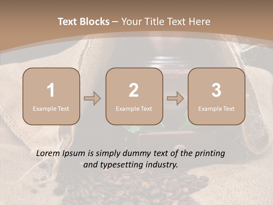 Espresso Bean Morning PowerPoint Template