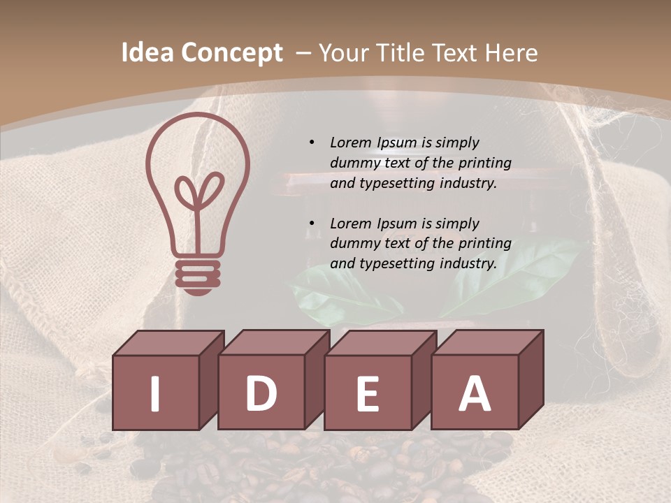 Espresso Bean Morning PowerPoint Template