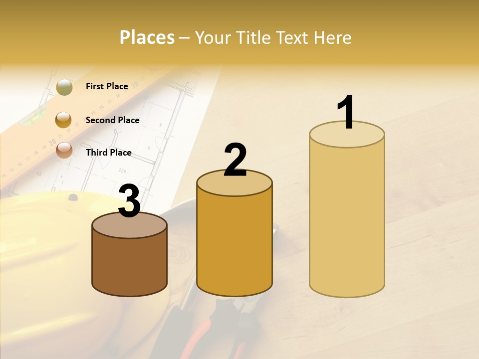 Hardhat And Tools PowerPoint Template