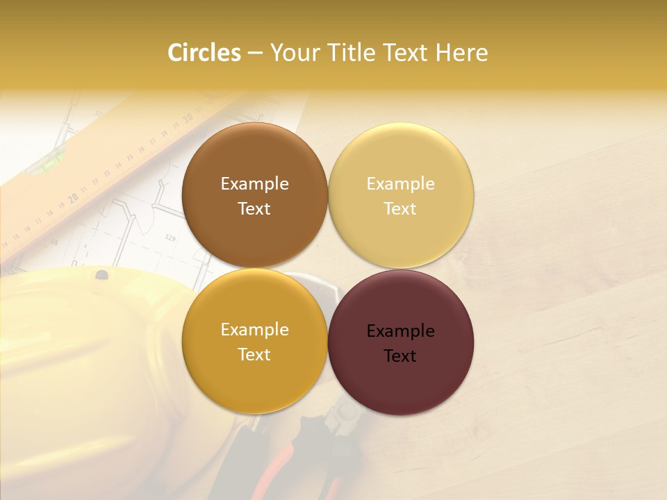Hardhat And Tools PowerPoint Template