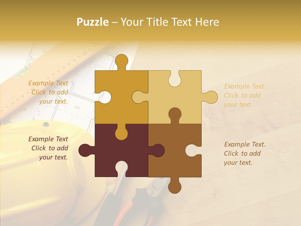 Hardhat And Tools PowerPoint Template