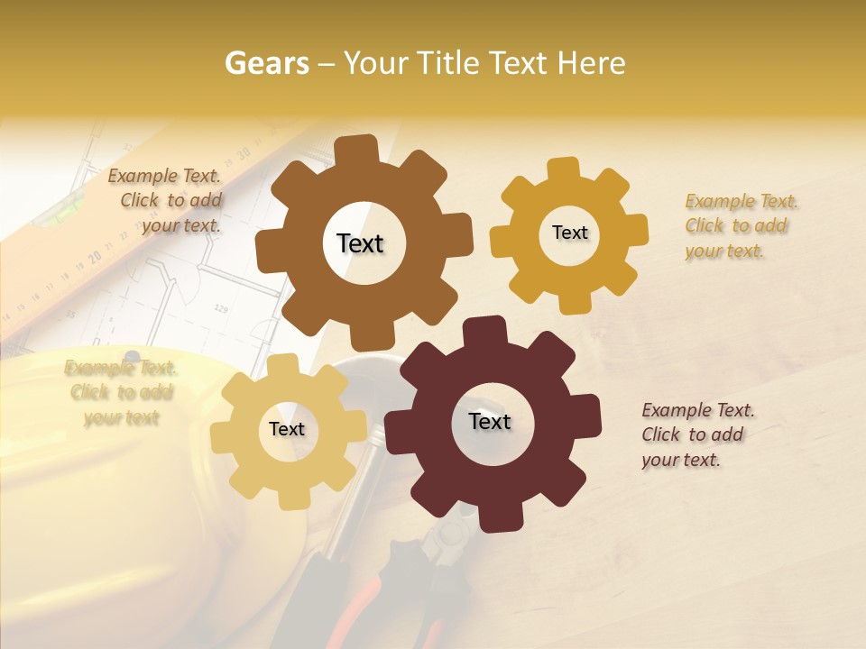 Hardhat And Tools PowerPoint Template