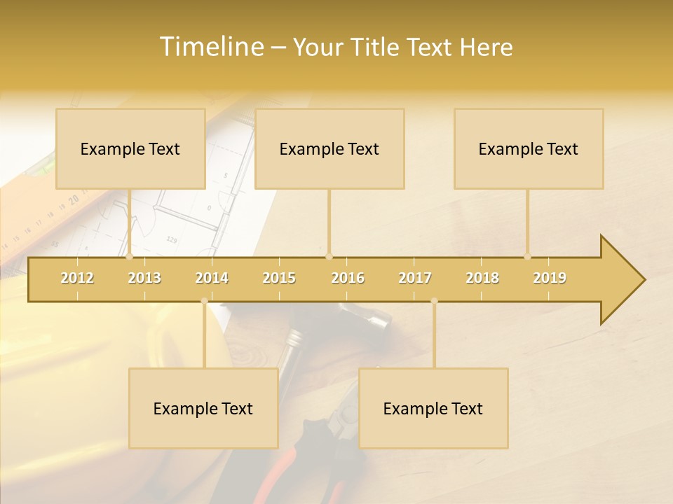Hardhat And Tools PowerPoint Template