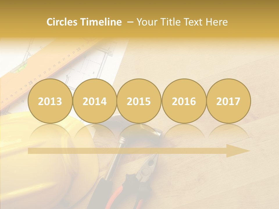 Hardhat And Tools PowerPoint Template