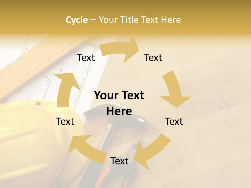 Hardhat And Tools PowerPoint Template