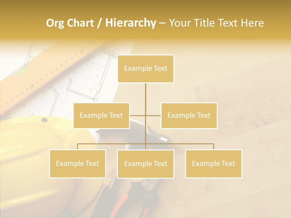 Hardhat And Tools PowerPoint Template