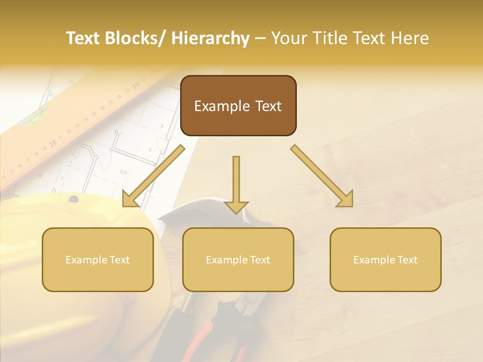 Hardhat And Tools PowerPoint Template