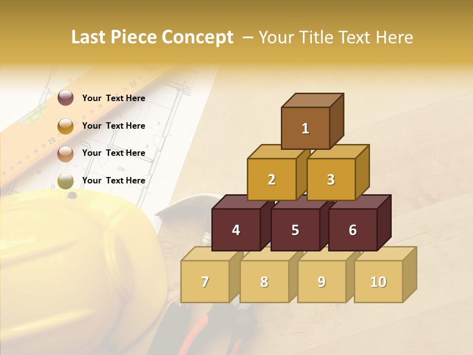 Hardhat And Tools PowerPoint Template