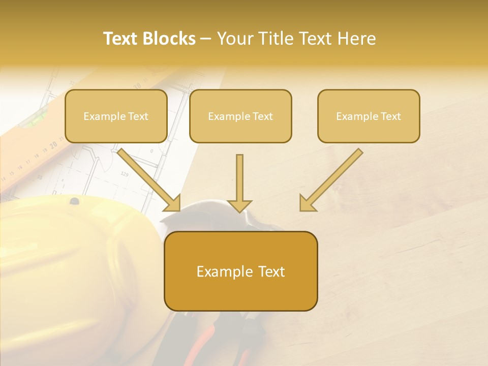 Hardhat And Tools PowerPoint Template