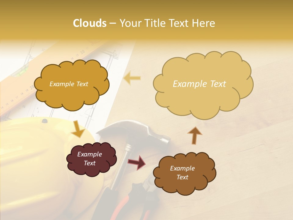 Hardhat And Tools PowerPoint Template