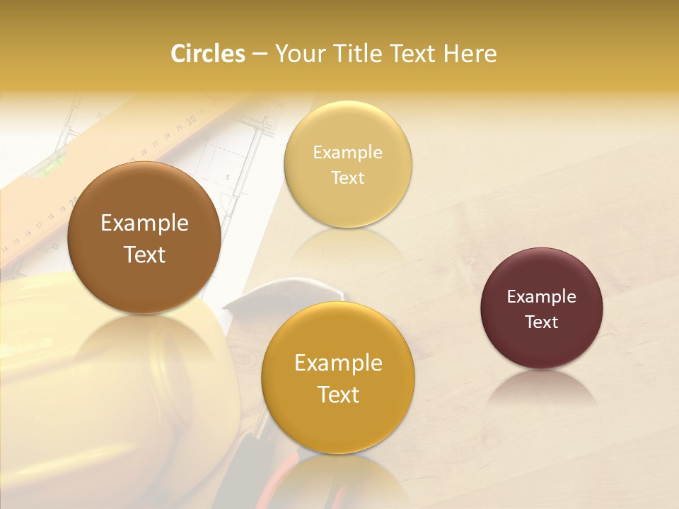 Hardhat And Tools PowerPoint Template