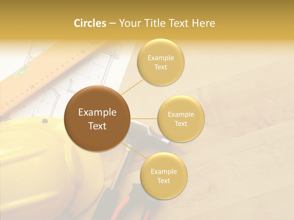 Hardhat And Tools PowerPoint Template