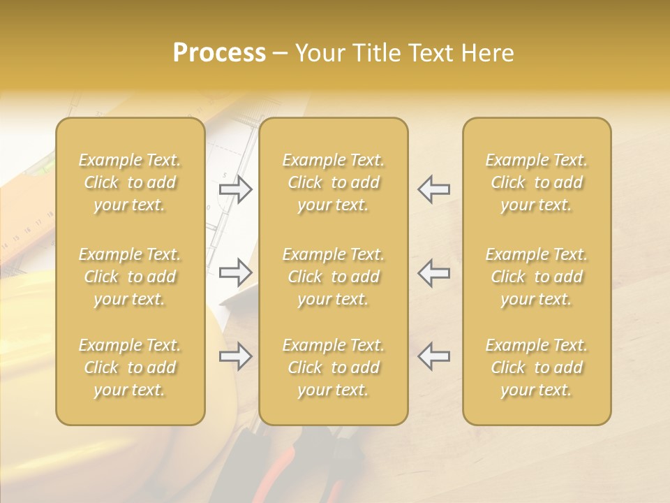 Hardhat And Tools PowerPoint Template