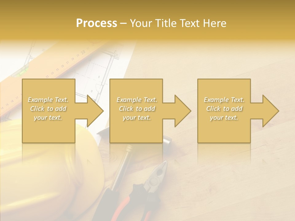 Hardhat And Tools PowerPoint Template