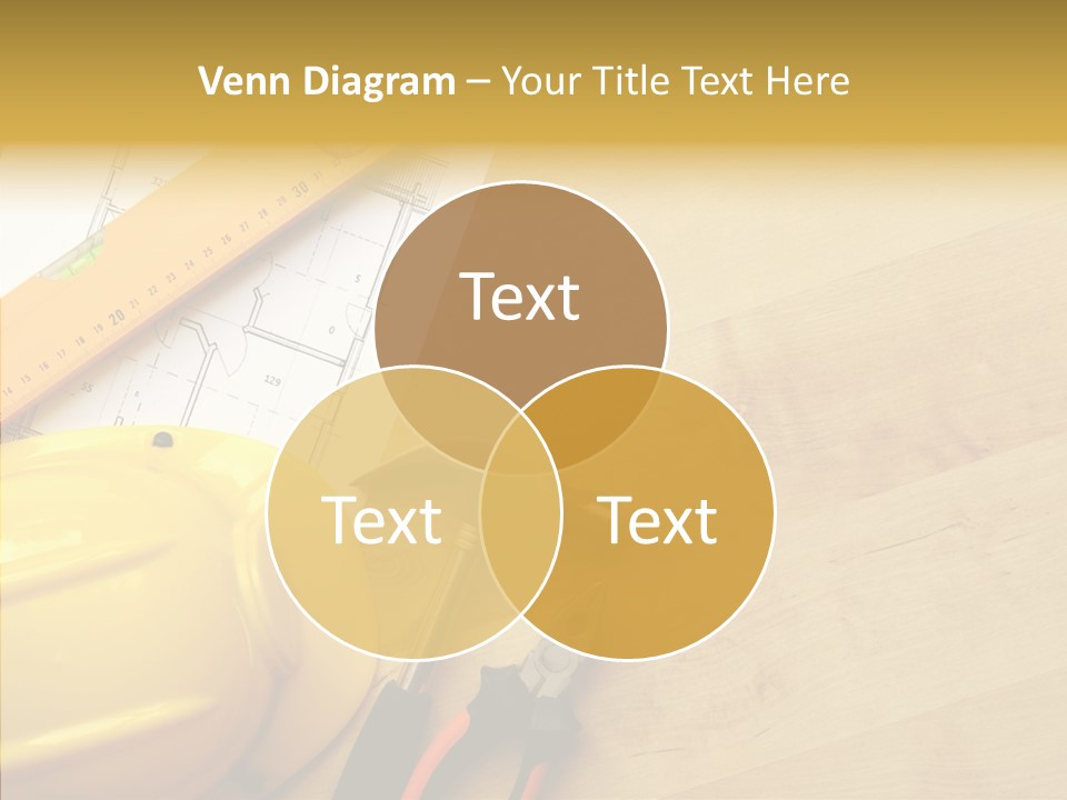 Hardhat And Tools PowerPoint Template