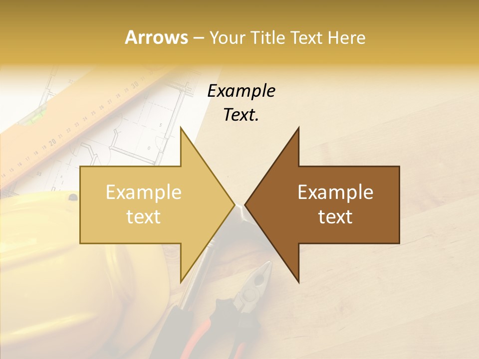 Hardhat And Tools PowerPoint Template