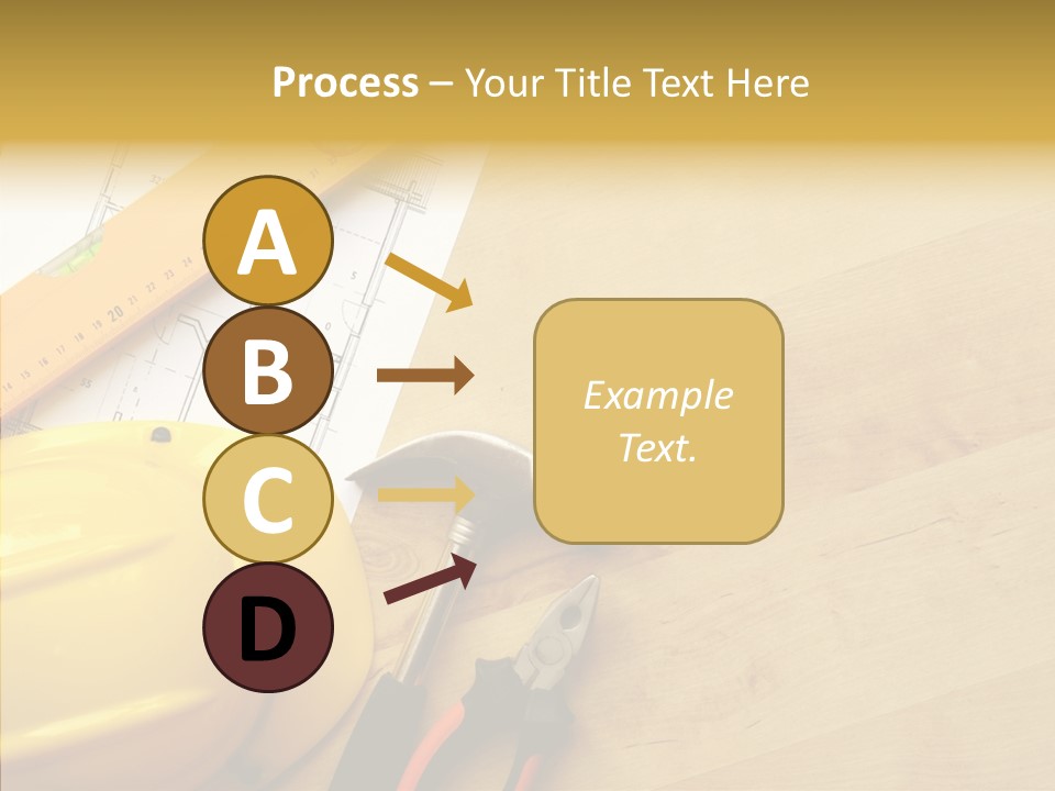 Hardhat And Tools PowerPoint Template