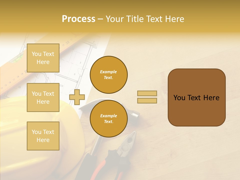 Hardhat And Tools PowerPoint Template