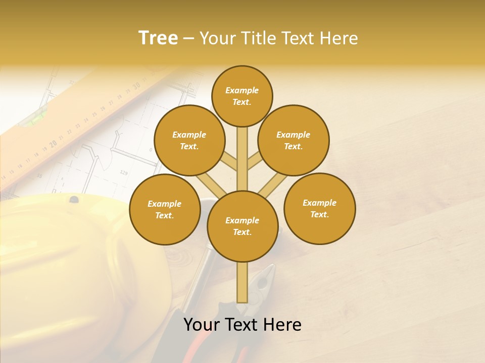 Hardhat And Tools PowerPoint Template