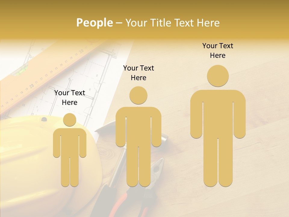 Hardhat And Tools PowerPoint Template